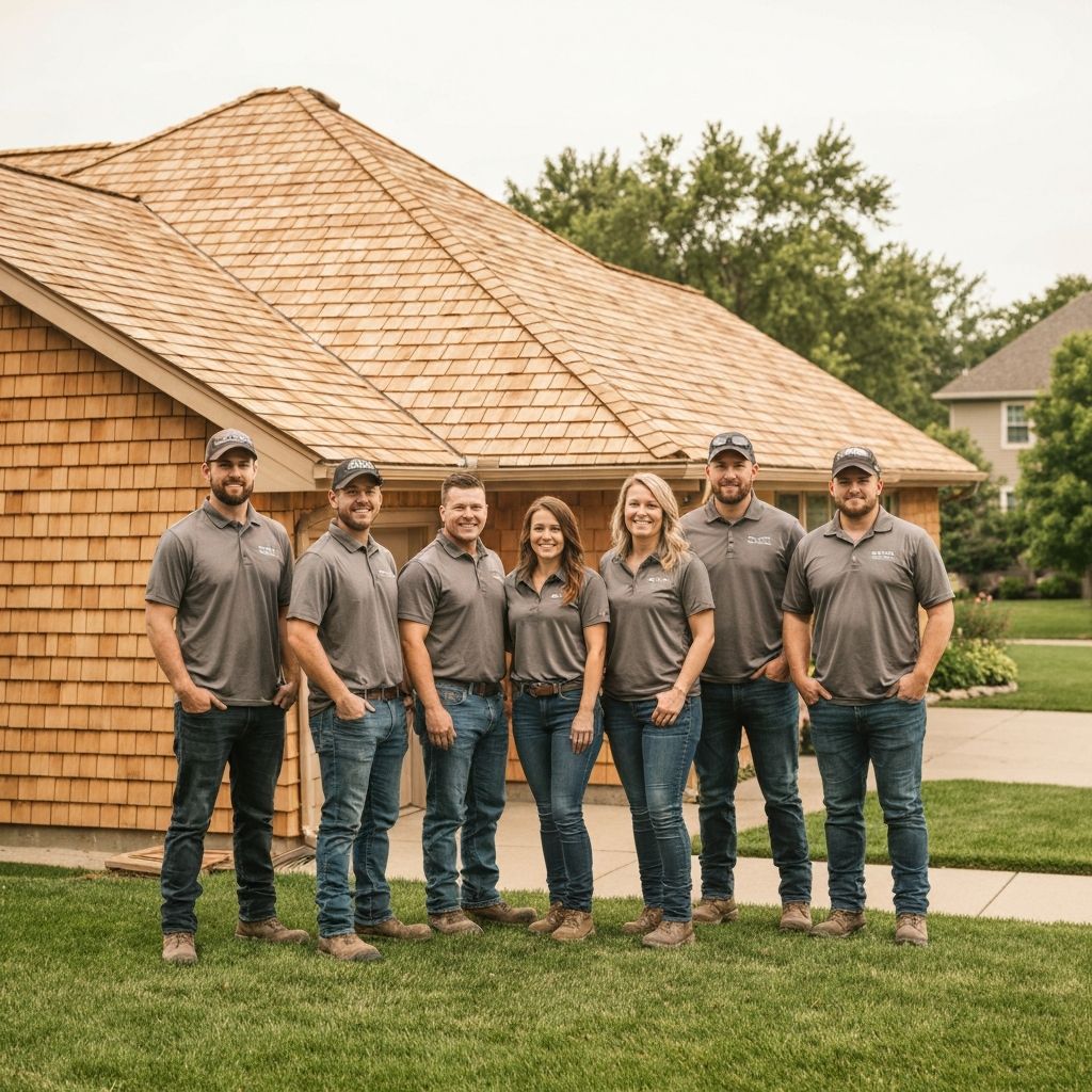 The CJM Roofing crew on a job site in the Chicago suburbs