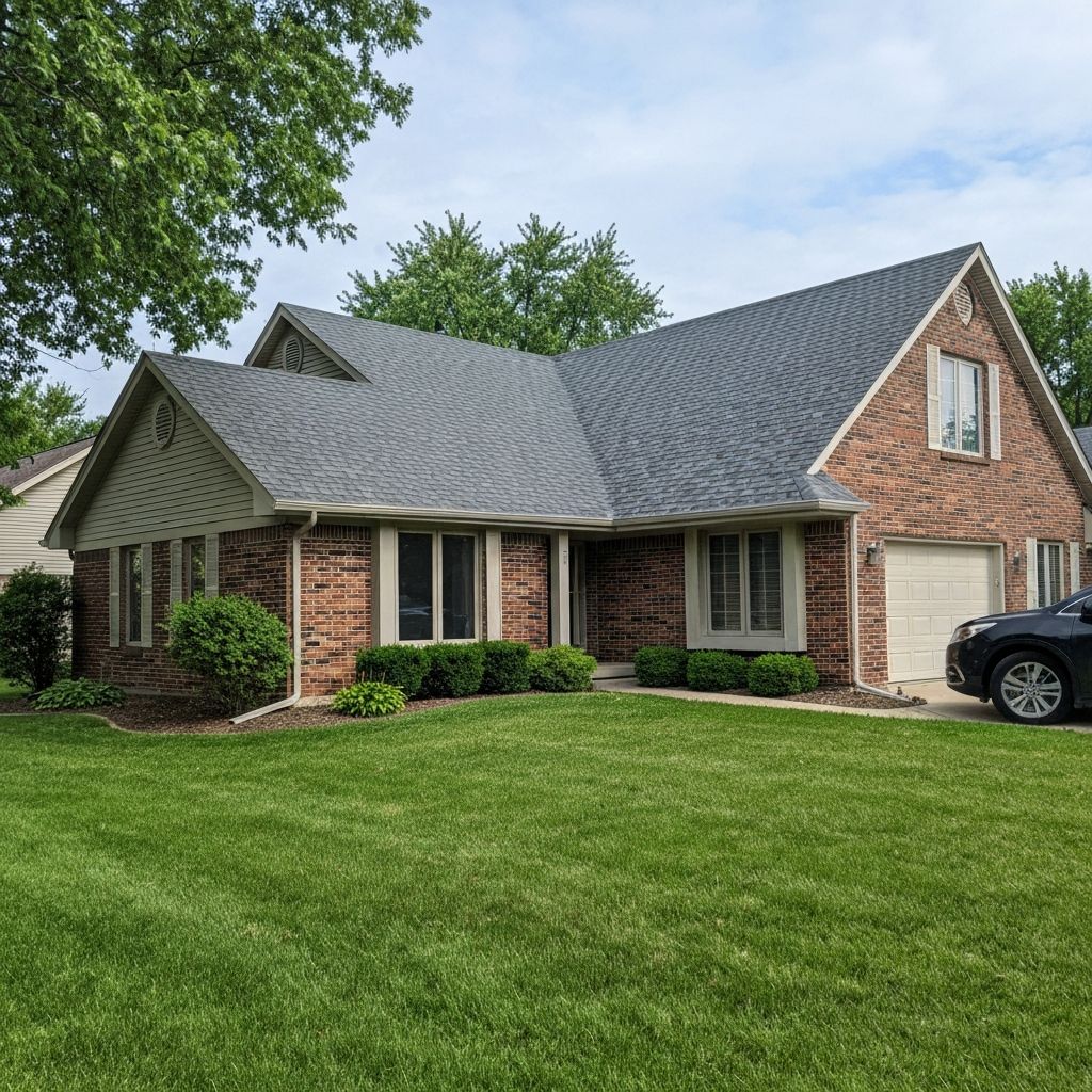 Storm damage roof replacement completed in Palatine