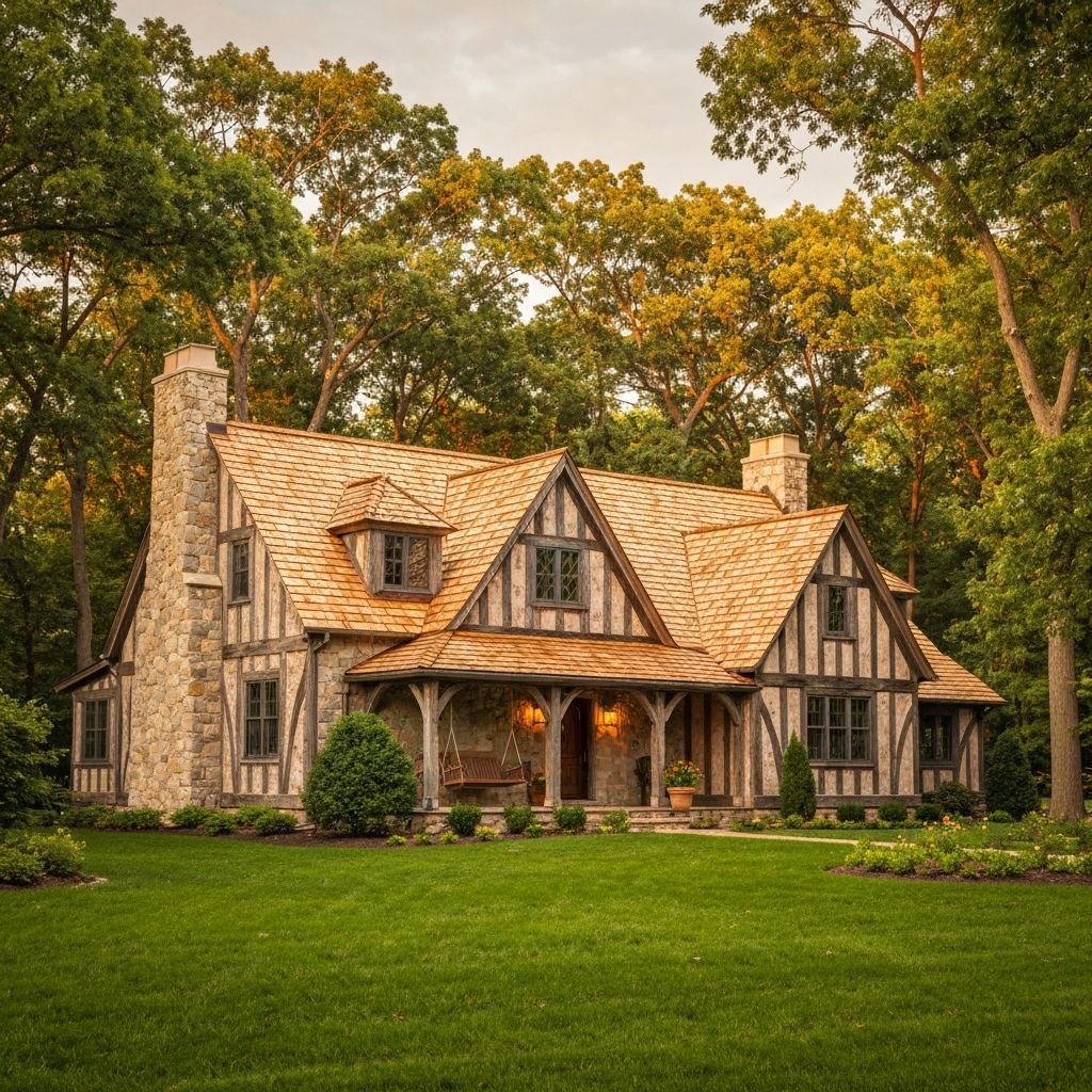 Cedar shake roof on a historic estate home in Long Grove, IL